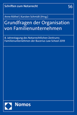 Grundfragen der Organisation von Familienunternehmen - 