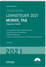 Tabelle, Lohnsteuer 2021 Monat, Tag - 