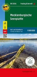 Mecklenburgische Seenplatte, Rad- und Freizeitkarte 1:100.000, freytag & berndt, RK 0104 - 