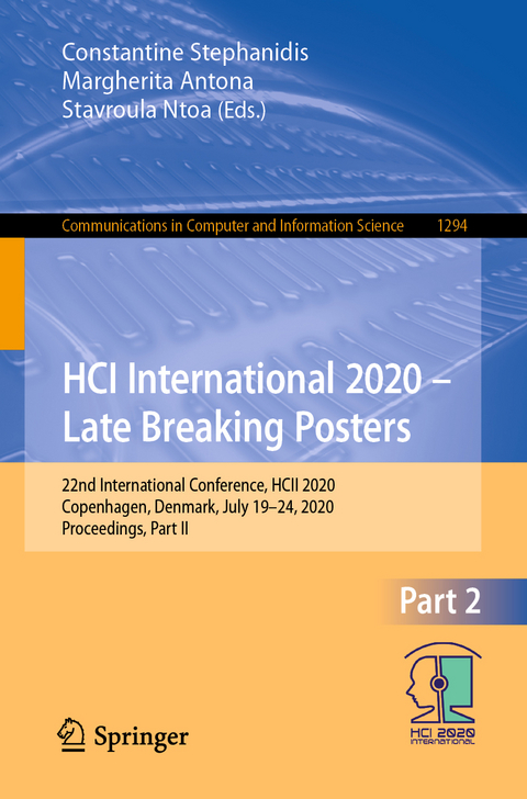 HCI International 2020 – Late Breaking Posters - 