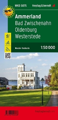 Ammerland, Bad Zwischenahn, Oldenburg, Westerstede, Wander + Radkarte 1:50.000