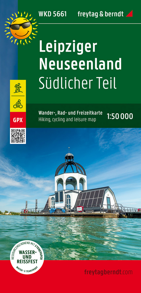 Leipziger Neuseenland - Südlicher Teil, Wander-, Rad- und Freizeitkarte 1:50.000, freytag & berndt, WKD 5661