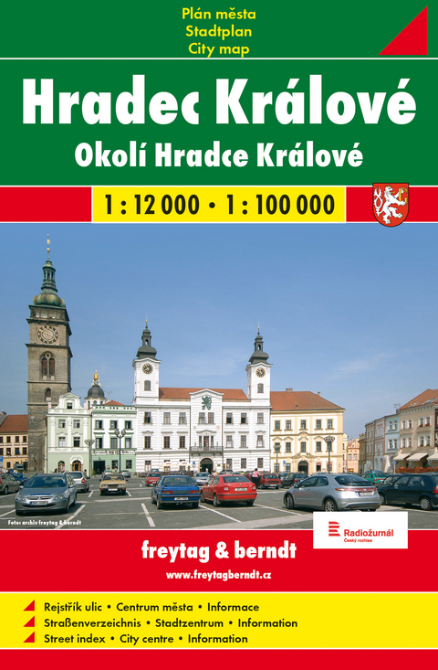 Hradec Králové / Königgrätz (Stadtplan 1:12.000)