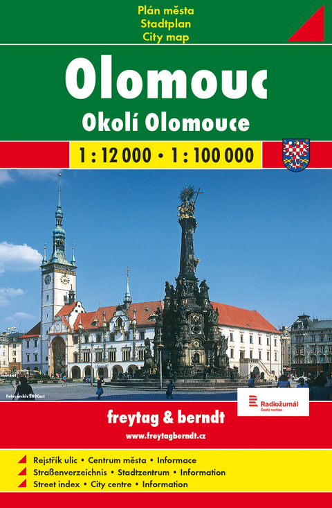 Olomouc / Olmütz (Stadtplan 1:12.000)