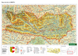 Schreibtischunterlage DUO, Schulhandkarte Kärnten 1:350.000