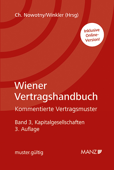 Wiener Vertragshandbuch Kapitalgesellschaften - 