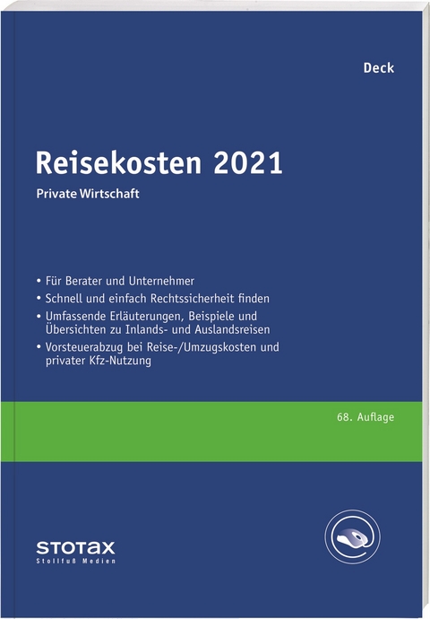 Reisekosten 2021 - Wolfgang Deck