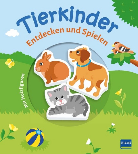 Tierkinder (Pappbilderbuch + 3 Holzfiguren) - Martina Lengers