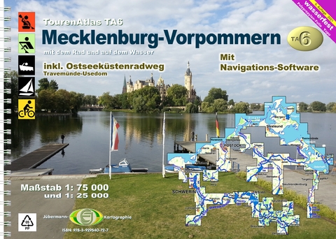 TourenAtlas TA6 Mecklenburg-Vorpommern - Erhard Jübermann