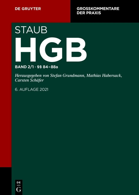 Handelsgesetzbuch / §§ 84-88a - 