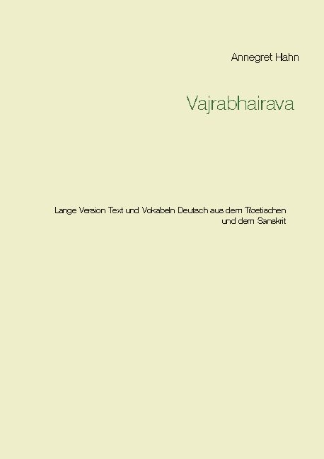 Vajrabhairava - Annegret Hahn