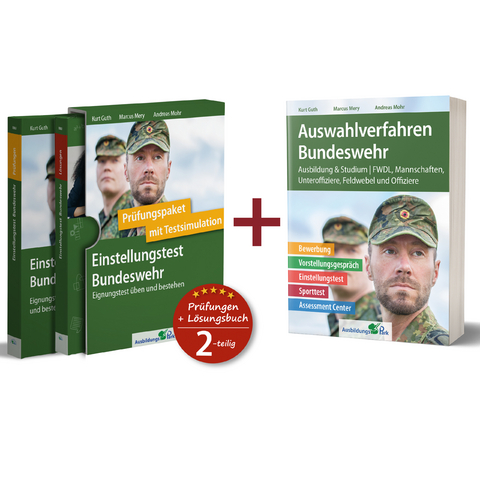 Sparpaket – Einstellungstest + Auswahlverfahren Bundeswehr - Kurt Guth, Marcus Mery, Andreas Mohr