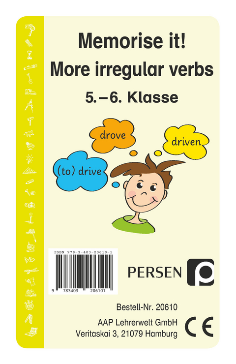 Memorise it! More irregular Verbs - Josephine Finkenstein