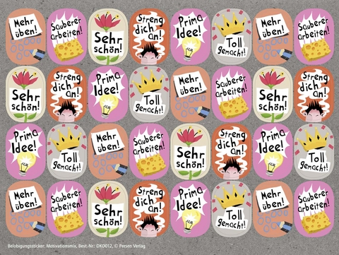 Belobigungssticker: Motivationsmix - Sticker - exklusiv im Lehrerladen