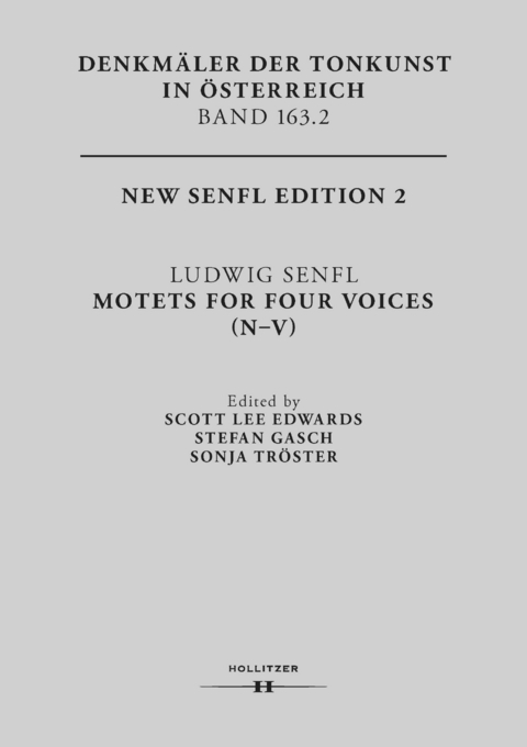 Ludwig Senfl. Motets For Four Voices (N-V) - Scott Lee Edwards, Stefan Gasch, Sonja Tröster