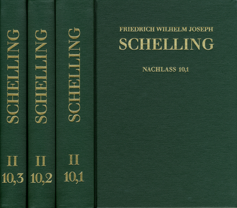 Friedrich Wilhelm Joseph Schelling: Historisch-kritische Ausgabe / Reihe II: Nachlaß. Band II,10,1-3: Initia Philosophiae Universae. Erlanger Vorlesungen WS 1820/21 - Friedrich Wilhelm Joseph Schelling, Philipp Höfele, Peter Rezvykh, Simone Sartori, Sören Wulf