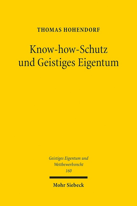 Know-how-Schutz und Geistiges Eigentum - Thomas Hohendorf