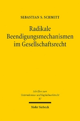 Radikale Beendigungsmechanismen im Gesellschaftsrecht - Sebastian S. Schmitt