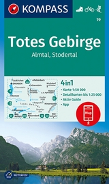 KOMPASS Wanderkarte 19 Totes Gebirge, Almtal, Stodertal 1:50.000