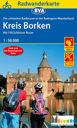 Radwanderkarte BVA Die schönsten Radtouren in der Radregion Münsterland - Kreis Borken, 1:50.000, reiß- und wetterfest, GPS-Tracks Download - 