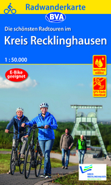 Radwanderkarte BVA Die schönsten Radtouren im Kreis Recklinghausen, 1:50.000, reiß- und wetterfest, GPS-Tracks Download - 