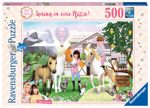 Ravensburger Puzzle 500 Teile - 16828 Spring in eine Pfütze! - Puzzle ab 10 Jahren für alle Fans von ViktoriaSarina