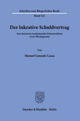 Der lukrative Schuldvertrag. - Manuel Gonzalo Casas