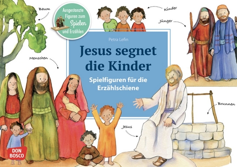 Jesus segnet die Kinder. Erzählschienen-Figurenset