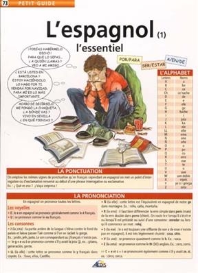 ESPAGNOL -L- TOME 1 L ESSENTIEL -  PETIT GUIDE 73