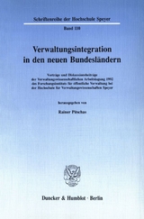 Verwaltungsintegration in den neuen Bundesländern. - 