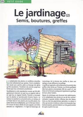 JARDINAGE -LE- T02 SEMIS BOUTURE GREFFES -  PETIT GUIDE 171