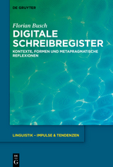 Digitale Schreibregister - Florian Busch