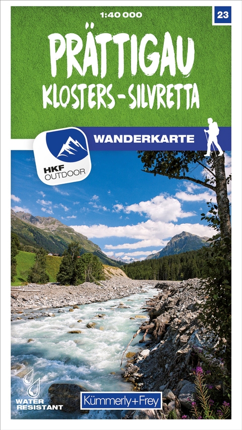 Kümmerly+Frey Wanderkarte 23 Prättigau 1:40.000