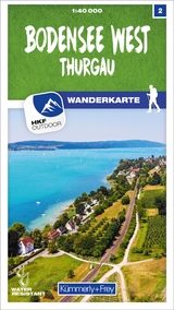 Kümmerly+Frey Wanderkarte 2 Bodensee West, Thurgau 1:40.000