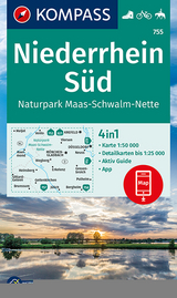 KOMPASS Wanderkarte 755 Niederrhein Süd, Naturpark Maas-Schwalm-Nette 1:50.000 - 