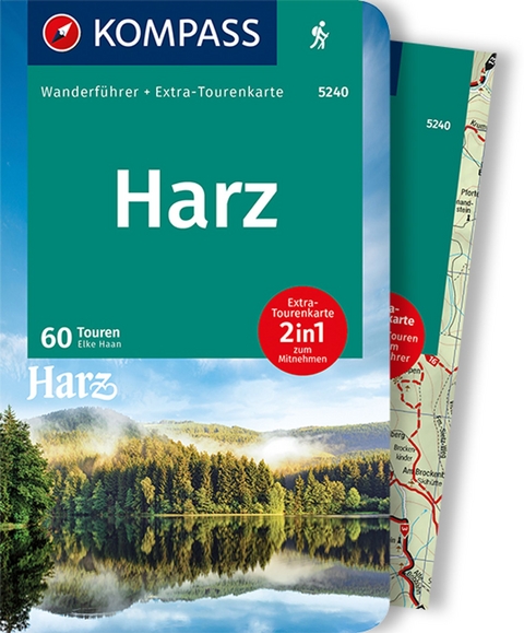 KOMPASS Wanderführer 5240 Harz - Elke Haan