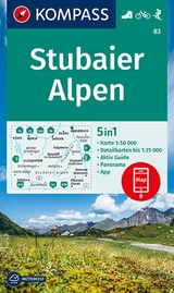 KOMPASS Wanderkarte 83 Stubaier Alpen 1:50.000