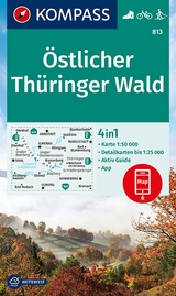 KOMPASS Wanderkarte 813 Östlicher Thüringer Wald