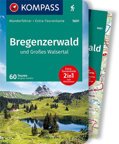 KOMPASS Wanderführer Bregenzerwald und Großes Walsertal, 60 Touren - Brigitte Schäfer