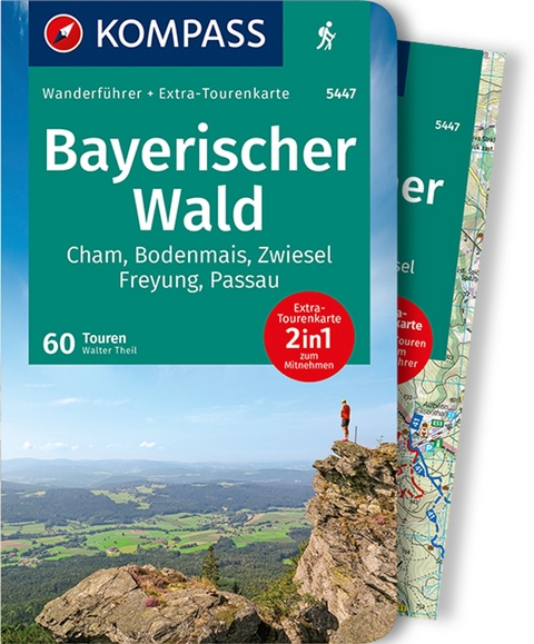 KOMPASS Wanderführer Bayerischer Wald, 60 Touren - Walter Theil