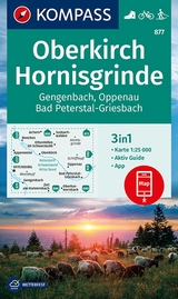 KOMPASS Wanderkarte 877 Oberkirch, Hornisgrinde, Gengenbach, Oppenau, Bad Peterstal-Griesbach