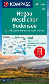 KOMPASS Wanderkarte 783 Hegau Westlicher Bodensee, Schaffhausen, Konstanz, Insel Mainau 1:50.000 - 