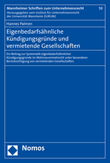 Eigenbedarfsähnliche Kündigungsgründe und vermietende Gesellschaften - Hannes Palmen