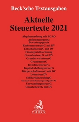 Aktuelle Steuertexte 2021