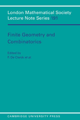 Finite Geometries and Combinatorics - 