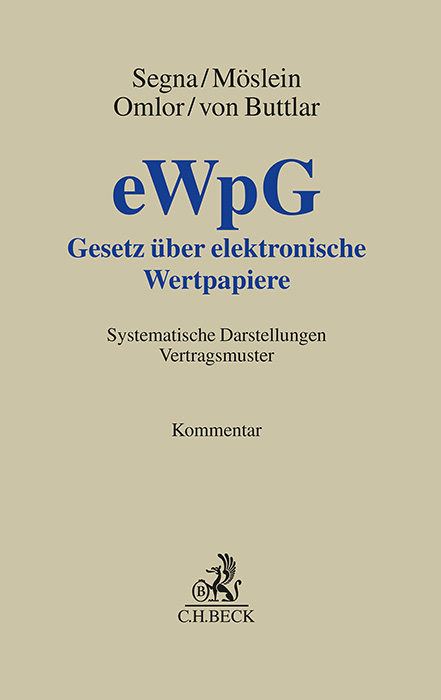 Gesetz über elektronische Wertpapiere - eWpG - 