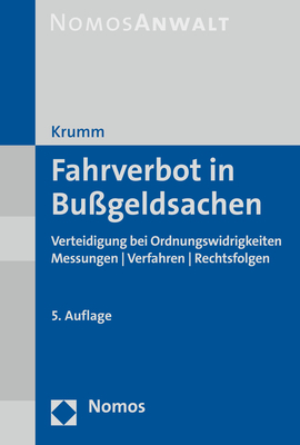 Fahrverbot in Bußgeldsachen - Carsten Krumm