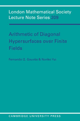 Arithmetic of Diagonal Hypersurfaces over Finite Fields -  Fernando Q. Gouvea,  Noriko Yui