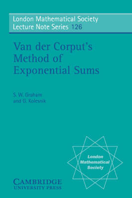 Van der Corput's Method of Exponential Sums -  S. W. Graham,  Grigori Kolesnik