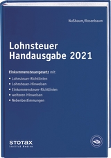 Lohnsteuer Handausgabe 2021 - Nußbaum, Sabine; Brachmann, Anke